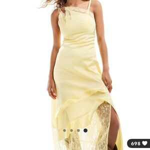 Reclaimed vintage yellow slip dress (ASOS)